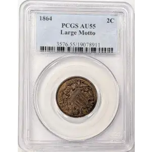 1864 2C Large Motto, BN
